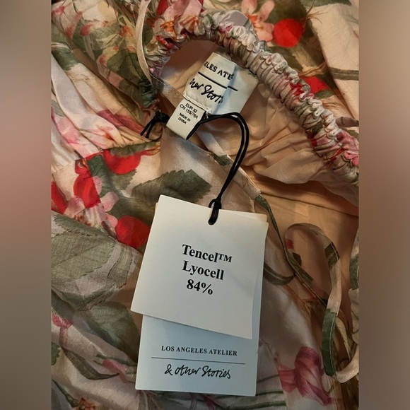 & OTHER STORIES Babydoll Tied Sleeve Detail Dress Size EUR 32 - Picture 11 of 11